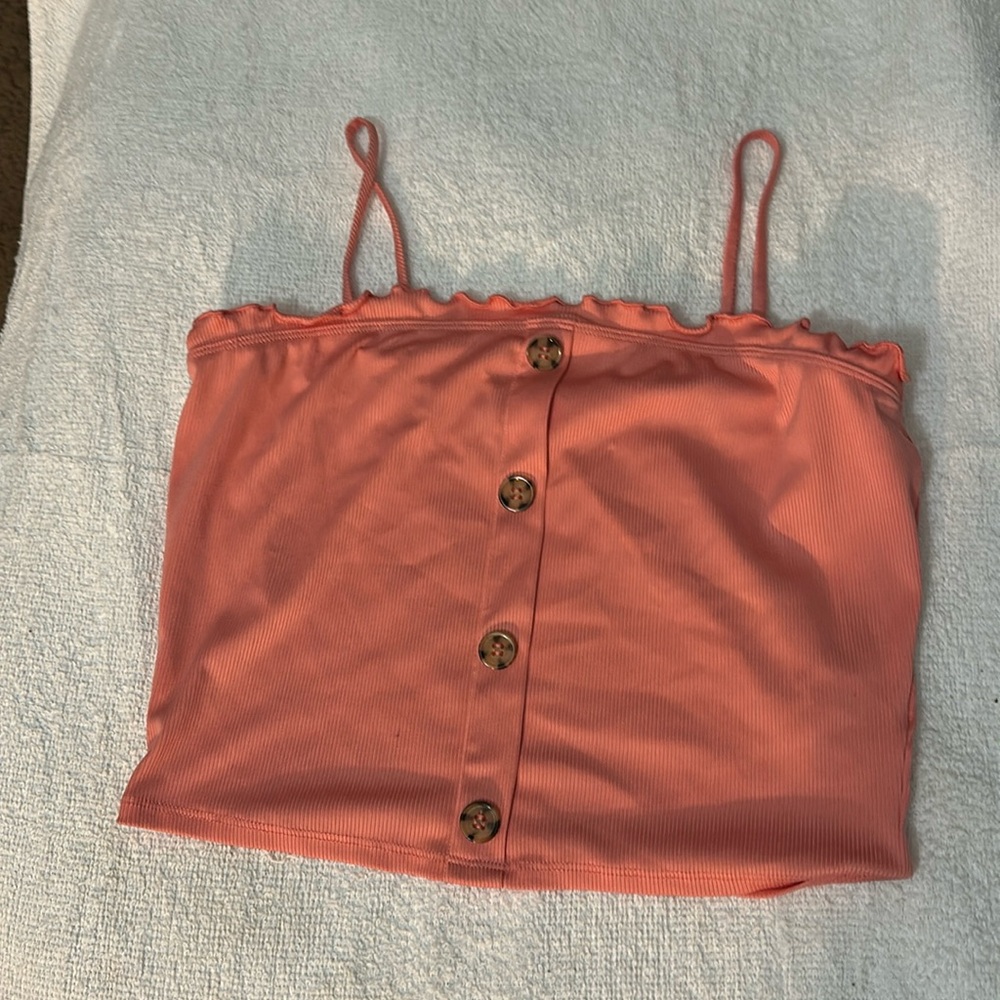 Cute pink crop top
